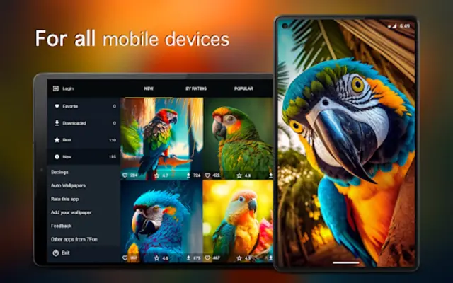 Parrot Wallpapers 4K android App screenshot 0